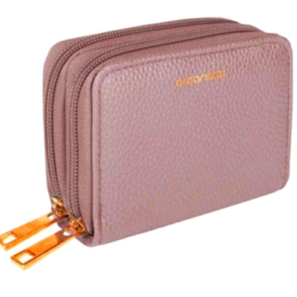 Organizzi RFID-Blocking Accordion Wallet. Dusty Mauve